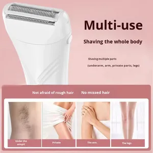 <span class=keywords><strong>Afeitadora</strong></span> Eléctrica Unisex para el Hogar, Depilación de Áreas Íntimas, Uso en Todo el Cuerpo, Diseño Lavable de Plástico, Alimentación por USB - Product Image 3