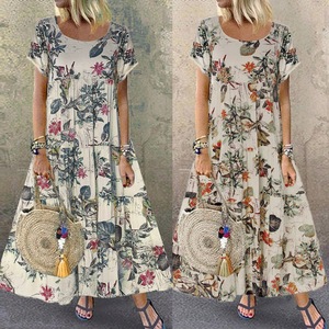 Abito da donna estivo a maniche corte stile europeo e americano di 2025 nuova qualità Casual elegante Street confortevole - Product Image 2