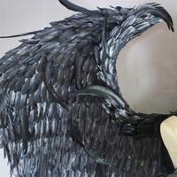 Ailes d'ange pour Halloween, sexy, costume de Cosplay Halloween, accessoire photo, ailes noires