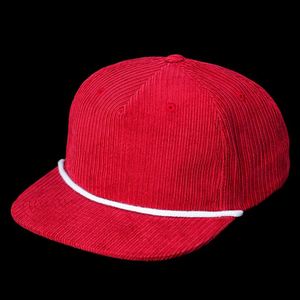Oem Custom Embroidery Patch Logo Mens High Quality 5 Panel Unstructured Corduroy Blank Rope Snapback <b>Cap</b> <b>Hat</b> - Product Image 4