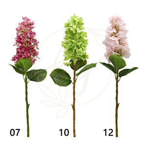 Y-H017 Flores de Hortensia Artificiales Hechas a Mano, Flores de Relleno al por Mayor, <span class=keywords><strong>Hortensias</strong></span> Verdes de Tacto Real para Decoraciones de Boda - Product Image 5