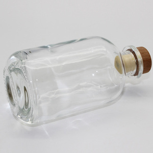 Bouteille diffuseur en verre ronde en gros 140ml 250ml, flacon vide en verre pour parfum et aromathérapie avec couvercle et bâtonnets diffuseurs - Product Image 6