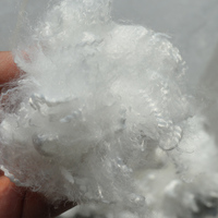 Fibre de polyester creuse siliconée pour rembourrage de matelas, fibre de polyester vierge siliconée 1.2D32mm