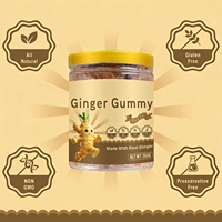 VitaHall Factory Direct : Gummies véganes au curcuma et au gingembre, bonbons naturels au gingembre, bonbons gélifiés pour la gestion du poids, bonbons au gingembre et au citron