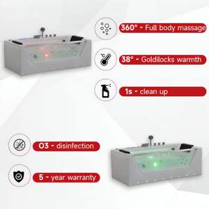 Bañeras y Duchas de Acrílico Negro, Bañeras y Spas Independientes <span class=keywords><strong>con</strong></span> Funciones Completas, Bañeras de Hidromasaje Independientes - Product Image 6