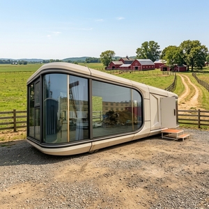 Casa Cápsula Espacial de Lujo, Cabaña Modular Prefabricada para Resort, Glamping, Campamento, Hotel, Alojamiento con Cristal Panorámico, Casa Inteligente - Product Image 1
