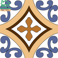 Carreaux de porcelaine imperméables à motif français de couleur unie, carreaux muraux en porcelaine, carreaux de sol en porcelaine pour salle de bain