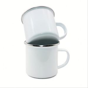 แก้วกาแฟเคลือบสีสเตนเลสสตีล ขนาด 12 ออนซ์ สีขาว แก้วน้ำแบบพกพา ปลอดสาร BPA เป็นมิตรกับสิ่งแวดล้อม ดีไซน์ทันสมัย พร้อมหูจับ - Product Image 3