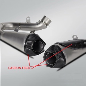 Sistema di Scarico per Moto con Tubo Centrale in Lega di Titanio e Silenziatore in Carbonio per <span class=keywords><strong>Ducati</strong></span> Panigale Streetfighter V4 - Product Image 2