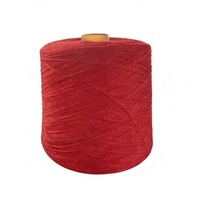 Fil à tricoter 100% polyester en gros, 44/3 45/2, fil semi-fini teint pour fil