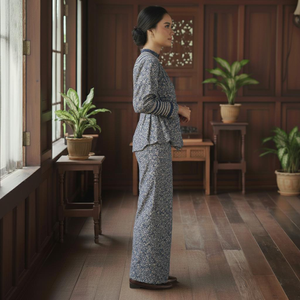 Robe Maxi A-Line Modeste et Écologique Viral Raya 2025 Tendance Baju Kurung Borong avec Soutien-Gorge Intégré, Sans Repassage, en Crêpe et Dentelle – En Stock - Product Image 4