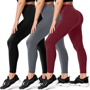 <b>Women</b> High Waist <b>Black</b> <b>Leggings</b> Slim Fit Knitted Cotton Winter Casual Solid Color Breathable Thermal Vintage Crop Pants - Product Image 1
