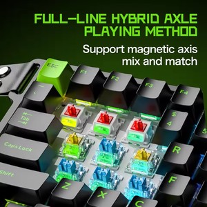 ปุ่มกดสำหรับเล่นเกม M36HE Hz 128K Scan 0.01mm RT 36คีย์สวิตช์แม่เหล็กกล <span class=keywords><strong>RGB</strong></span> แบบมีสายคีย์บอร์ดมือเดียว - Product Image 5