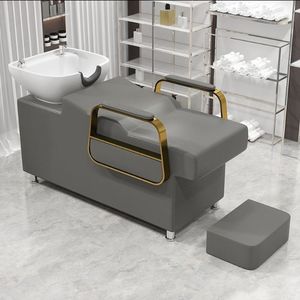 Fauteuil et lit de lavage moderne en cuir, très prisés et abordables, pour salons de beauté et salons de coiffure - Durables et confortables - Product Image 1