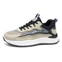 Chaussures de course en maille respirante pour hommes, baskets légères et antidérapantes, chaussures de marche athlétiques absorbant les chocs