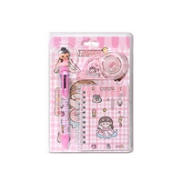 Cartoon Mini Notizbuch Stift Set Kinder Schüler Schreibwaren Geschenkset Gelstift Notizbuch Set