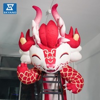 Modèle de dragon gonflable géant personnalisé en flocage pour la publicité et la décoration d'événements extérieurs et de festivals