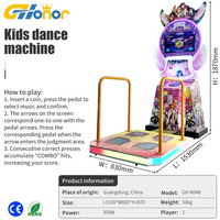 Machine de danse d'arcade pour enfants, jeu de danse rythmique à monnayeur pour centre de divertissement familial, centre commercial, aire de jeux