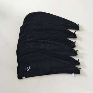 Serviette turban en <span class=keywords><strong>tissu</strong></span> éponge de <span class=keywords><strong>bambou</strong></span> doux avec logo personnalisé enveloppement de serviette en microfibre à séchage rapide pour spa et hôtel à domicile - Product Image 2