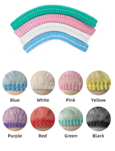 หมวกม็อบแบบใช้แล้วทิ้งที่มีคลิปหนีบผมแบบผ้าใยสังเคราะห์หลากสี - Product Image 3