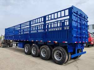 Semi-remorque à ridelles 3/4/5 essieux, longueur 15m, robuste, capacité 70/80/90 tonnes, pour <span class=keywords><strong>le</strong></span> transport de bétail - Product Image 3