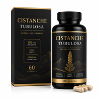 Cistanche Tubulosa de Qualité Export 500mg par Portion Poivre Noir Haute Absorption Supplément Force Masculine Vrac ODM