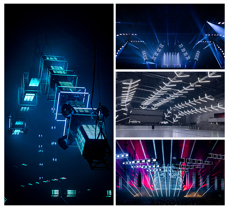 Programming Pixel Linear Lighting LED with Aluminum Profiles 96LEDs 24V RGBW UCS2904 8bit 16bit Stage Lighting Fixtures Led bar