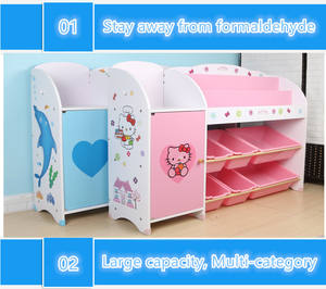 Coffre à jouets moderne <span class=keywords><strong>pour</strong></span> enfants et animaux Boîte de rangement à glissière propre Chariot organisateur de bacs en <span class=keywords><strong>plastique</strong></span> <span class=keywords><strong>pour</strong></span> chambre à coucher Armoire modulaire à étagères - Product Image 4