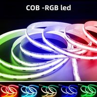 Bande Led RGB CCT Cob Rgbww 12v Bleu Rouge 5m 20m 10m Rgbcct 5in1 24v 5050 Rgbw Rgb Led Strips Lights