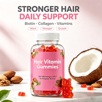 OEM ODM Gummies vitaminés pour les cheveux, complément beauté pour les cheveux, les ongles, la peau, blanchiment et soutien nutritionnel