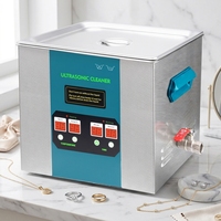 Machine de nettoyage à ultrasons professionnelle pour bijouterie, 11 litres, 40 kHz, 240 W, contrôle numérique, nettoyeur sonique chauffant