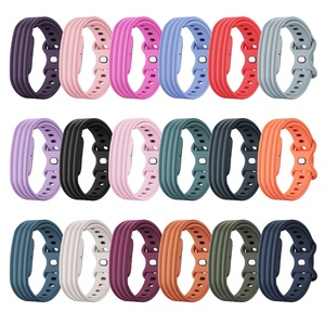 Nouveau style de bracelet de montre en silicone souple avec boucle <span class=keywords><strong>papillon</strong></span> pour Google Fitbit Air Sport, bracelet de remplacement - Product Image 2