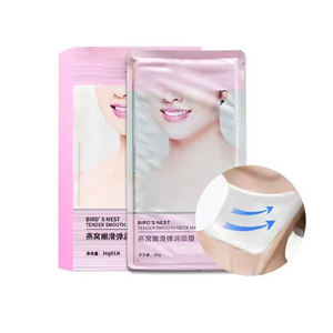 Coussinets anti-rides pour le cou soins de la peau patchs de beauté dissolvant de prévention des lignes fines pendant la nuit pour hydrater nourrir et soulever le cou - Product Image 1