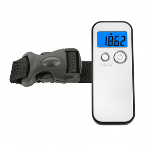 <b>Luggage</b> Scale Digital LCD Display 18.62 Kg Capacity Silver With <b>Strap</b> And Battery Included - Product Image 2