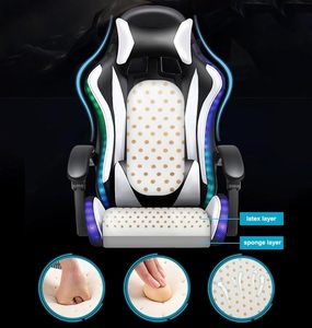 Miễn Phí Mẫu Ca Tùy Chỉnh Văn Phòng RGB Silla Gamer Para De Oficina Mềm Độn Rocking Màu Hồng Dễ Thương Video Trò Chơi Máy Tính Chơi Game Ghế - Product Image 5