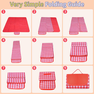 Manta de Picnic Extra Grande, Impermeable, Gruesa, Plegable, de Tela No Tejida, para Primavera, Playa y Camping - Product Image 2