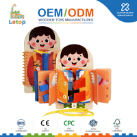 Tableau d'activités Montessori en bois pour les tout-petits de 2 à 4 ans, jouet d'apprentissage des compétences de vie, ensemble d'activités sur les métiers professionnels