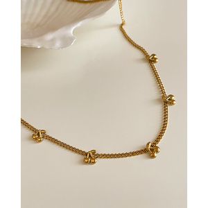 Cereza fruta pequeño encanto collar de acero inoxidable cadena de eslabones cubanos gargantilla Lisa collares Chic moderno lindo elegante joyería de fiesta - Product Image 1