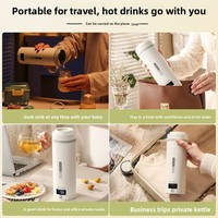 Bouilloire électrique portable intelligente pour une ébullition rapide de l'eau, design moderne, en plastique, pour la maison, les voyages et l'extérieur