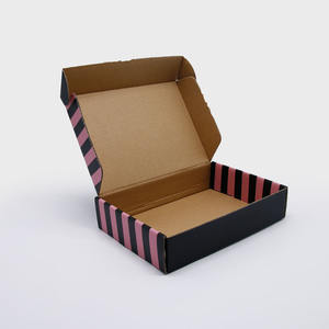 Logotipo personalizado Caja de envío corrugado Laminación brillante Relieve Diseño libre para la entrega de paquetes Reciclable Ecológico - Product Image 4