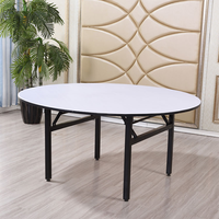 Tables pliantes commerciales pour événements hôteliers, plateau en métal, nappe en PVC, ensemble de chaises, salon extérieur, acceptation de dimensions personnalisées