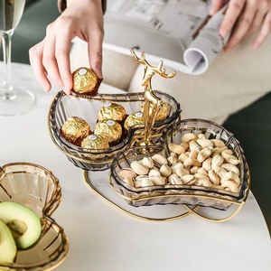 <span class=keywords><strong>2023</strong></span> nouvelle assiette de fruits en plastique en forme de coeur à la mode maison Table basse fruits secs Snack boîte de rangement <span class=keywords><strong>vaisselle</strong></span> promotionnelle - Product Image 3