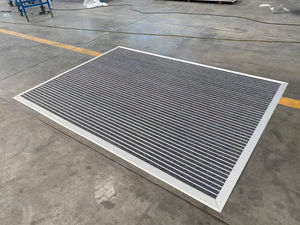 Tapis d'entrée anti-saleté en aluminium antidérapant avec paillasson encastré pour les entreprises, les hôtels, les bureaux, les centres commerciaux - Product Image 1