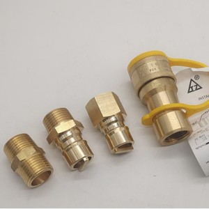 Adaptateur de bouteille de gaz en laiton 3/8, coupleur à connexion rapide pour kit de conversion de recharge de propane - Product Image 5