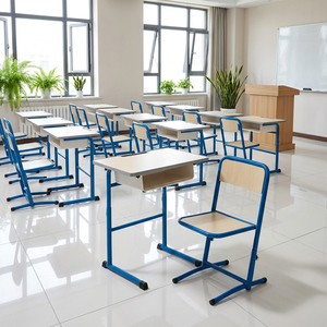 Conjunto <span class=keywords><strong>de</strong></span> Silla y Escritorio Ajustable para Estudiantes, Diseño Ecológico, Estructura Resistente para Sillas Ergonómicas para Niños, <span class=keywords><strong>Escuelas</strong></span> Primarias/Secundarias - Product Image 2