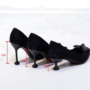 Size 30-43 Talon Haut Latest Designer Bow Upper Chaussure Femme Sandals Shoes Women <b>Heels</b> for Elegant Lady - Product Image 6