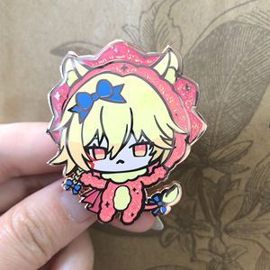 <span class=keywords><strong>Prix</strong></span> usine en alliage de Zinc moulé sous pression Badge dessin animé Anime épinglette personnalisé mignon paillettes dur émail broche pour cadeaux - Product Image 5
