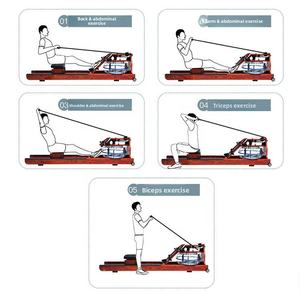 Appareil de musculation, <span class=keywords><strong>rameur</strong></span> à eau avec cadre en <span class=keywords><strong>bois</strong></span>, moniteur, entraîneur <span class=keywords><strong>hydraulique</strong></span> en <span class=keywords><strong>bois</strong></span>, <span class=keywords><strong>rameur</strong></span> à résistance à l'eau - Product Image 1