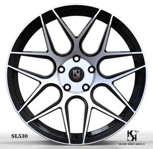 15 17 18 19 Inch Casting Alloy Wheels Wholesale 5x110 5x112 Aftermarket Passenger Car <strong>Rims</strong> with Custom <strong>Logo</strong> Machined Faceand Lip - Product Image 6