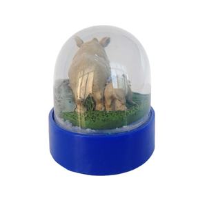 البيضاوي شكل وحيد القرن سنو غلوب فريدة من نوعها من البلاستيك المنزل الديكور تذكار من راتينج داخلي الديكور الحيوان أظهرت صورة الحرف اليدوية - Product Image 4